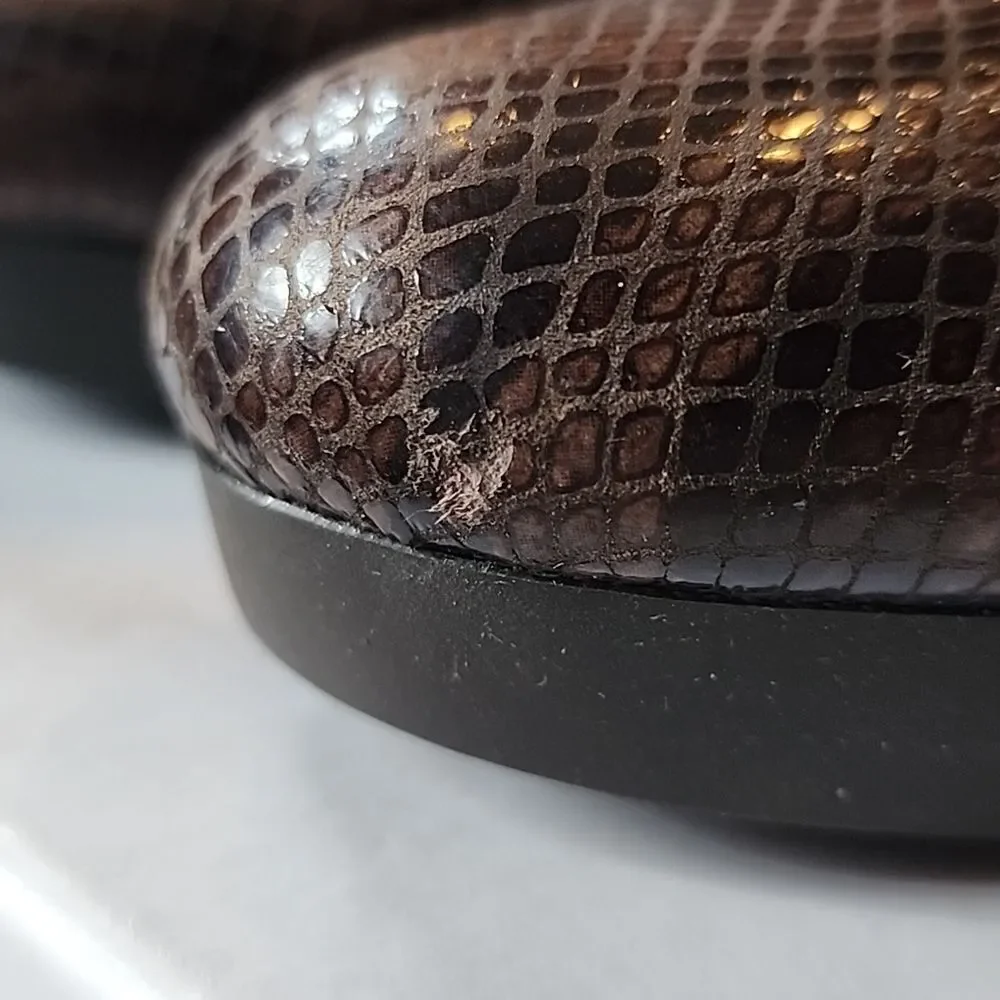 Calvin Klein Sydney Mosaic Snake Print Pumps size 7.5
